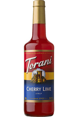 Cherry Lime Syrup Bottle