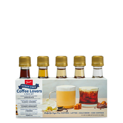 Sugar Free Coffee Lover Syrup 5-pack Variety Pack - front