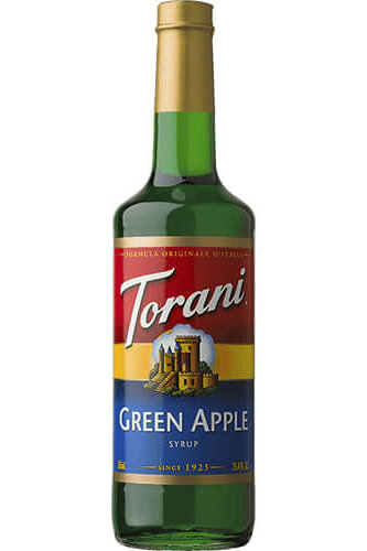 Green Apple Syrup Bottle