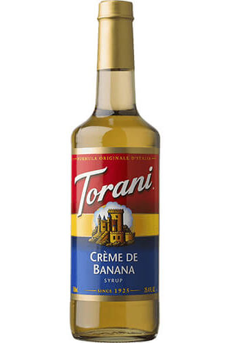 Crème de Banana Syrup Bottle