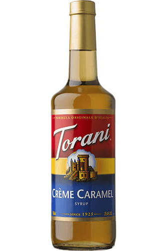 Crème Caramel Syrup Bottle