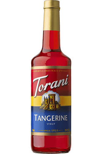 Tangerine Syrup Bottle