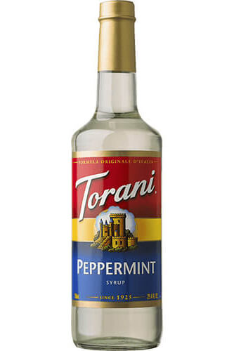 Peppermint Syrup Bottle