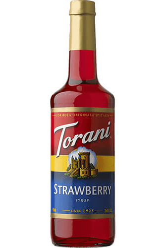 Strawberry Syrup Bottle